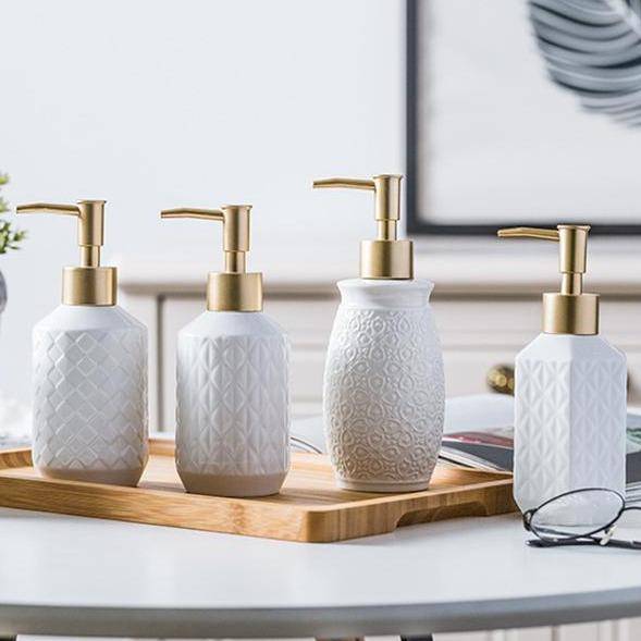 Ceramic soap dispenser