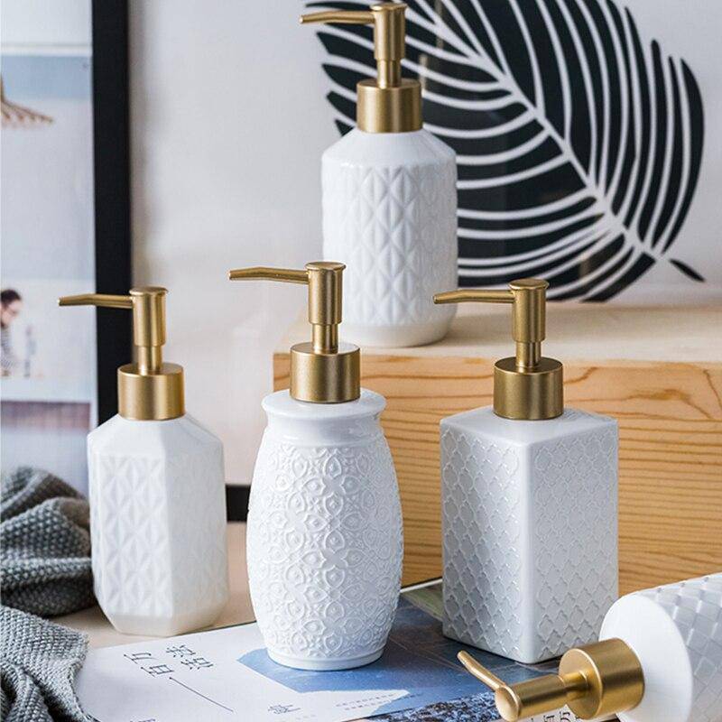 Ceramic soap dispenser
