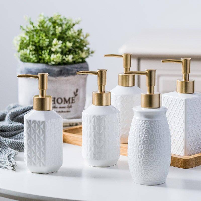 Ceramic soap dispenser